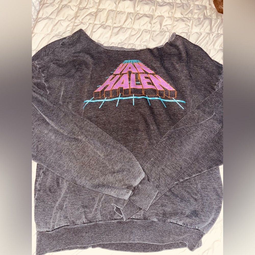 Gray Van Halen Graphic Sweatshirt